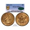 Image 1 : Scarce 1876-CC $5 Liberty Head Half Eagle Gold Coin PCGS MS62 CAC