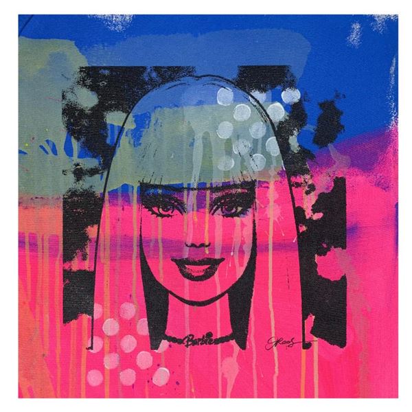 Rodgers "Barbie" Original Mixed Media on Canvas