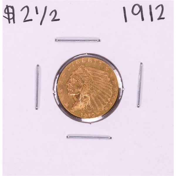 1912 $2 1/2 Indian Head Quarter Eagle Gold Coin