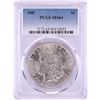 Image 1 : 1887 $1 Morgan Silver Dollar Coin PCGS MS64