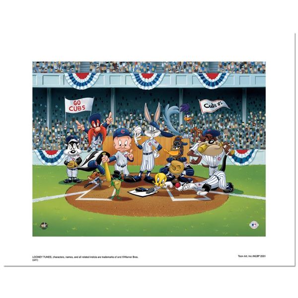 Looney Tunes "Line Up At The Plate (Cubs)" Limited Edition Giclee on Paper