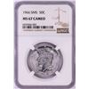 Image 1 : 1966 SMS Kennedy Half Dollar Coin NGC MS67 Cameo