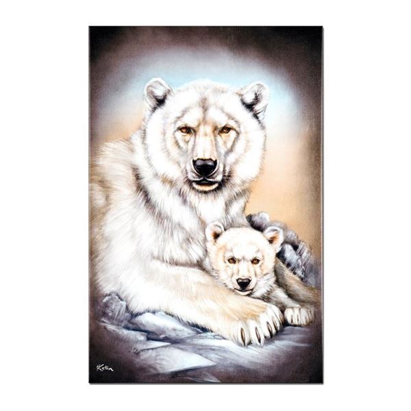 Martin Katon  Polar Bears  Limited Edition Giclee on Canvas