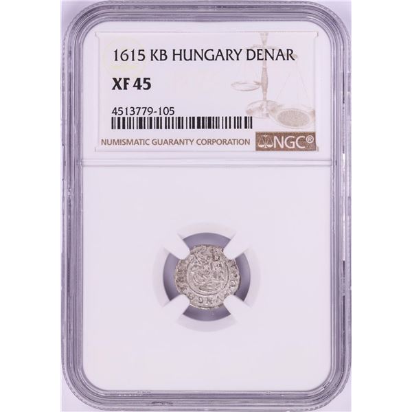 1615 KB Hungary Denar 'Madonna and Child' Coin NGC XF45