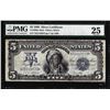 Image 1 : 1899 $5 Indian Chief Silver Certificate Note Fr.280m Mule PMG Very Fine 25