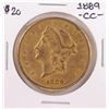 1889-CC $20 Liberty Head Double Eagle Gold Coin