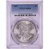 1887 $1 Morgan Silver Dollar Coin PCGS MS64