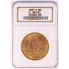 1885-S $20 Liberty Head Double Eagle Gold Coin NGC MS62