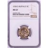 Image 1 : 1938-D Buffalo Nickel Coin NGC MS67