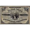 Image 1 : March 3, 1863 Third Issue Three Cents Fractional Currency Note