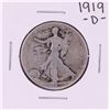 Image 1 : 1919-D Walking Liberty Half Dollar Coin