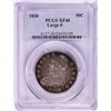 Image 1 : 1830 Large 0 Capped Bust Half Dollar Coin PCGS XF40