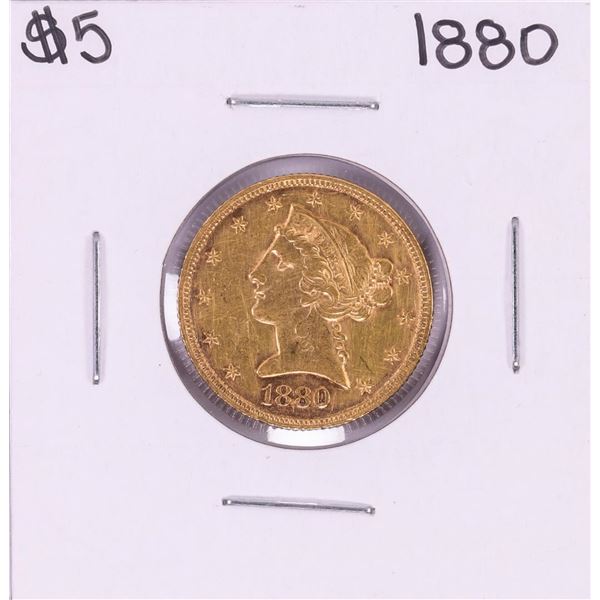 1880 $5 Liberty Head Half Eagle Gold Coin