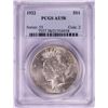 Image 1 : 1922 $1 Peace Silver Dollar Coin PCGS AU58