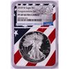 Image 1 : 2018-W $1 Proof American Silver Eagle Coin NGC PF69 Ultra Cameo Congratulations Flag