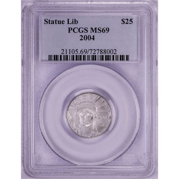 2004 $25 Platinum American Eagle Coin PCGS MS69