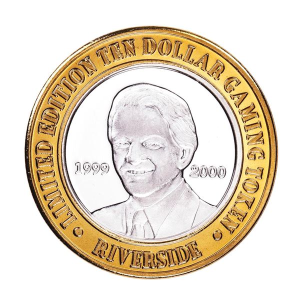 .999 Fine Silver Riverside Casino Laughlin, NV $10 Limited Edition Gaming Token