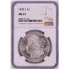 Image 1 : 1878-S $1 Morgan Silver Dollar Coin NGC MS63