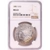 Image 1 : 1881-S $1 Morgan Silver Dollar Coin NGC MS63 Nice Toning