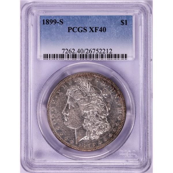 1899-S $1 Morgan Silver Dollar Coin PCGS XF40