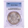 Image 1 : 1887 $1 Morgan Silver Dollar Coin PCGS MS64