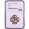 Image 1 : 1938-D Buffalo Nickel Coin NGC MS67