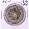 Image 1 : 1833 ZsOM Mexico 4 Reales Silver Coin