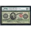 Image 1 : Finest Known - 1863 $50 Hamilton Legal Tender Note Fr.150a PMG Choice About Unc 58EPQ