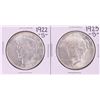 Image 1 : Lot of 1922-S & 1923-S $1 Peace Silver Dollar Coins