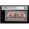 Image 1 : 1937 $2 Bank of Canada Note BC-22c PMG Gem Uncirculated 66EPQ