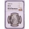 Image 1 : 1878-S $1 Morgan Silver Dollar Coin NGC MS63