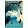 Image 1 : Eyvind Earle (1916-2000) "Ocean Splash" Limited Edition Serigraph on Paper