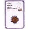 Image 1 : 1868 Indian Head Cent Coin NGC MS63RB