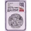 Image 1 : 2019 $1 American Silver Eagle Coin NGC MS70 W/Don Everhart Signature