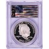 Image 1 : 1990-P $1 Proof Eisenhower Centennial Commemorative Silver Dollar Coin PCGS PR69DCAM