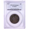 Image 1 : 1817 13 Stars Coronet Head Large Cent Coin PCGS Genuine