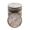 Image 2 : Lot of (20) $1 Peace Silver Dollar Coins