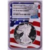 Image 1 : 2019-W $1 Proof American Silver Eagle Coin NGC PF70 Ultra Cameo Congratulations Flag