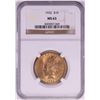 Image 1 : 1932 $10 Indian Head Eagle Gold Coin NGC MS63