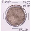 Image 1 : 1903 Mo AM Mexico Un Peso Silver Coin