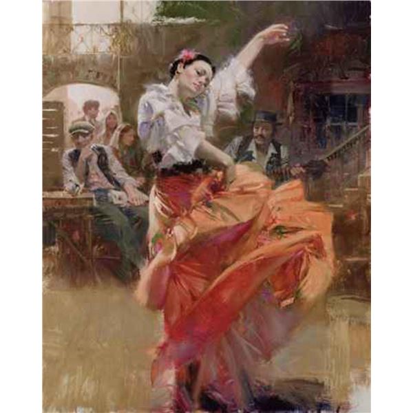 Pino  FLAMENCO IN RED  (Full Size Giclee 