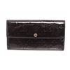 Image 1 : Louis Vuitton Dark Blue Vernis Leather Sarah Wallet