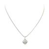 Image 1 : 0.64 ctw Diamond and Pearl Pendant & Chain - 14KT White Gold