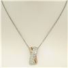 Image 4 : NEW 18k Tri-Color Gold X Pendant w/ 2.18 ctw F VS Pave Round Brilliant Diamonds