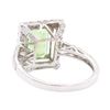 Image 3 : 3.58 ctw Tsavorite and Diamond Ring - 14KT White Gold