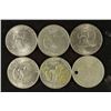 Image 2 : 6 ASSORTED IKE DOLLARS ONE WITH HOLE