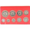 Image 2 : 1978 JAMAICA 9 COIN BRILLIANT UNC SPECIMEN SET
