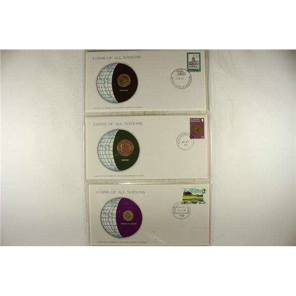 3-LIMITED EDITION COINS OF ALL NATIONS BY THE