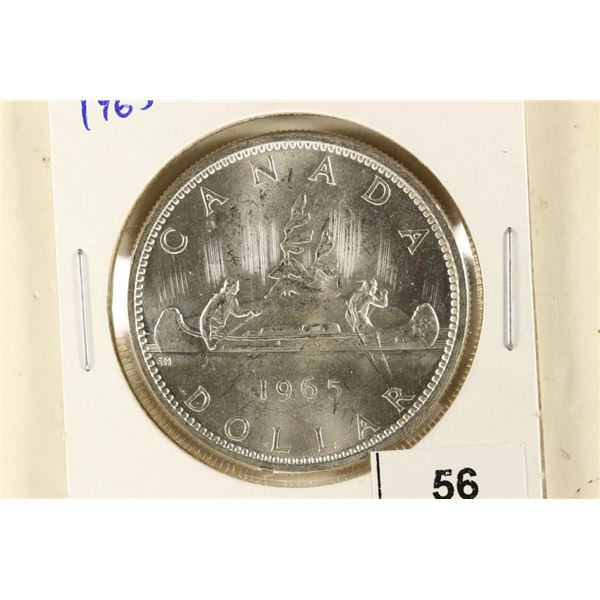 1965 CANADA SILVER DOLLAR BRILLIANT UNC