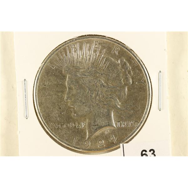 1924 PEACE SILVER DOLLAR
